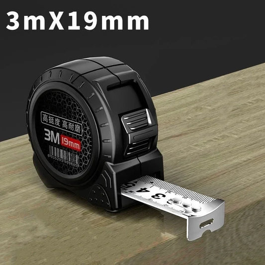 3/5/10M Metric Measuring Tape Self Locking Fluorescent Steel Tape Measure High Precision Wear-Resistant Ruler Measuring Tools